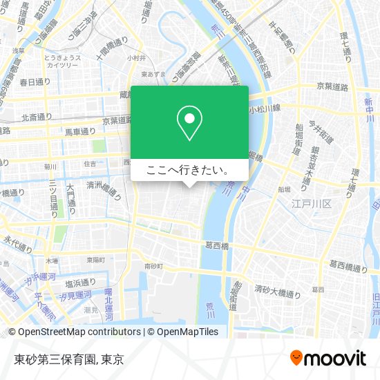 東砂第三保育園地図