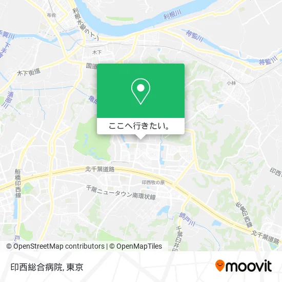 印西総合病院地図