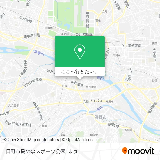 日野市民の森スポーツ公園地図