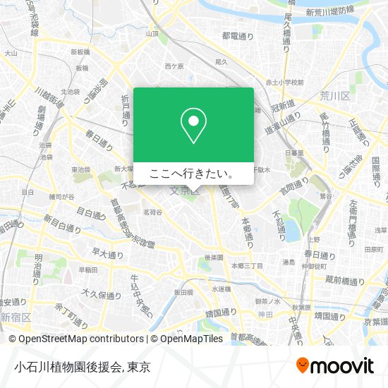 小石川植物園後援会地図