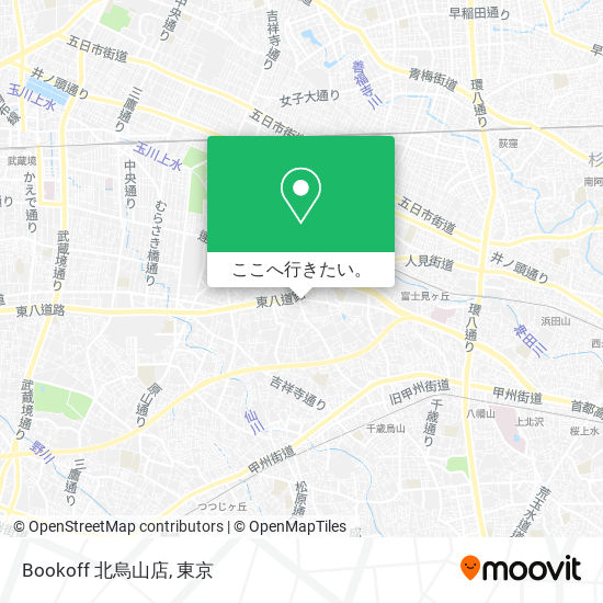 Bookoff 北烏山店地図