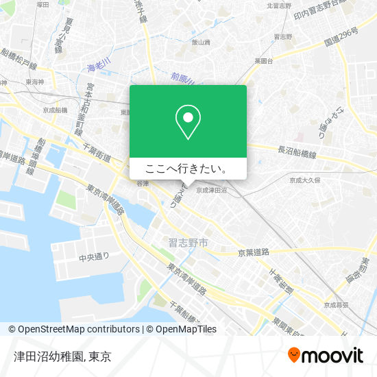 津田沼幼稚園地図