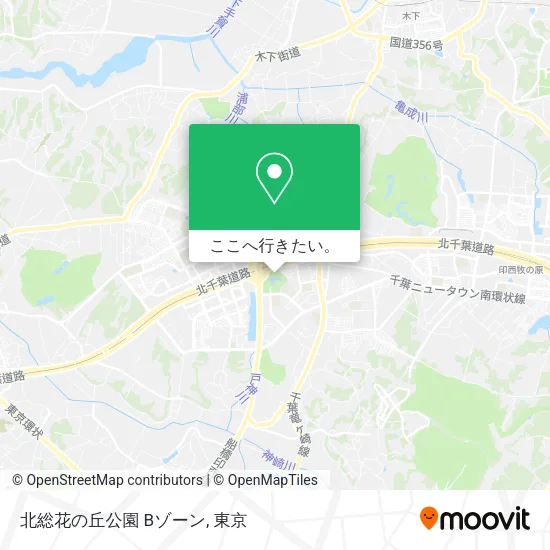 北総花の丘公園 Bゾーン地図