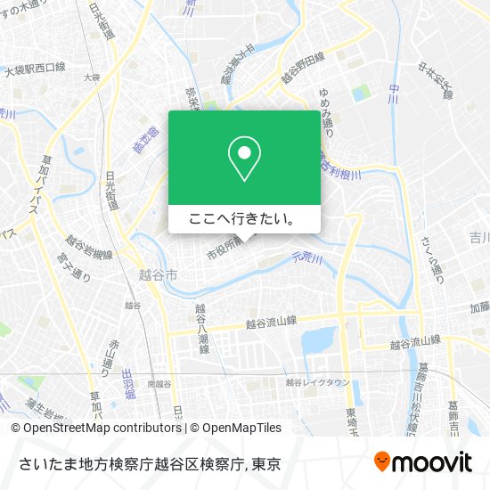 さいたま地方検察庁越谷区検察庁地図