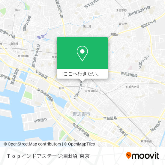 Ｔｏｐインドアステージ津田沼地図