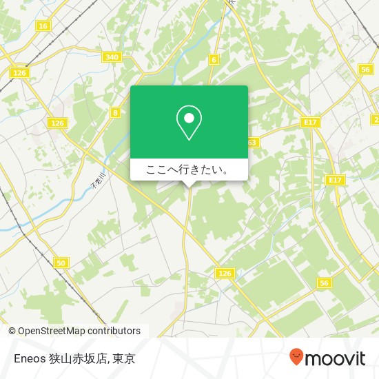 Eneos 狭山赤坂店地図