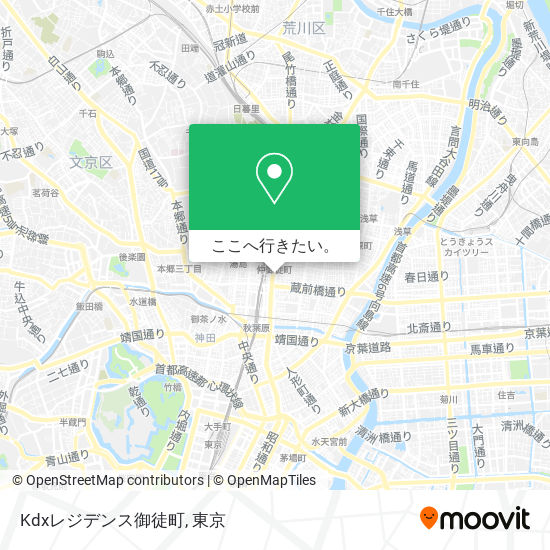 Kdxレジデンス御徒町地図