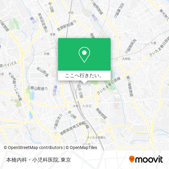 本橋内科・小児科医院地図