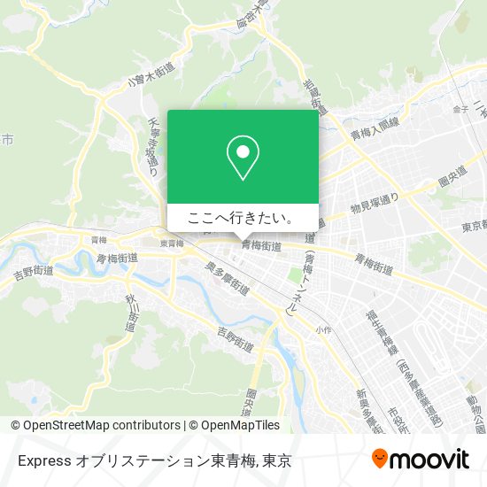 Express オブリステーション東青梅地図