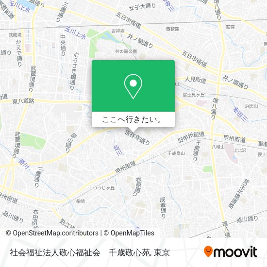 社会福祉法人敬心福祉会　千歳敬心苑地図