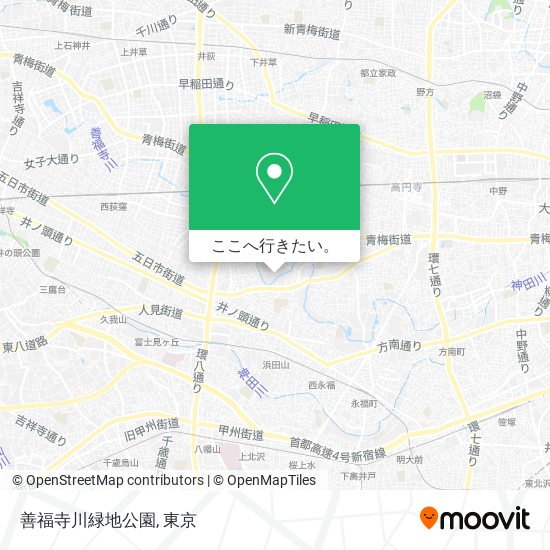 善福寺川緑地公園地図