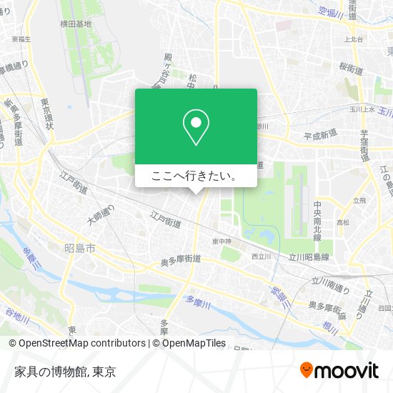 家具の博物館地図