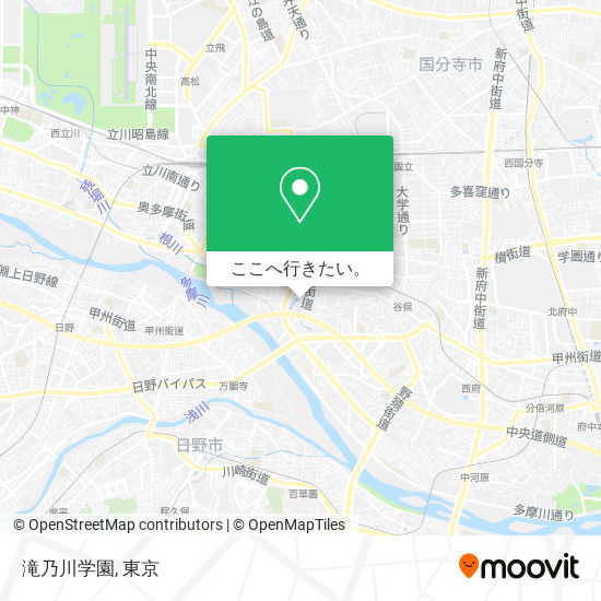 滝乃川学園地図