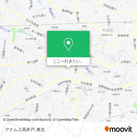 アナム上高井戸地図