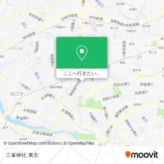 三峯神社地図