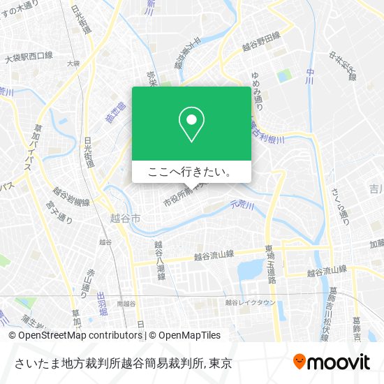さいたま地方裁判所越谷簡易裁判所地図