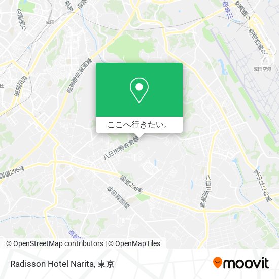 Radisson Hotel Narita地図