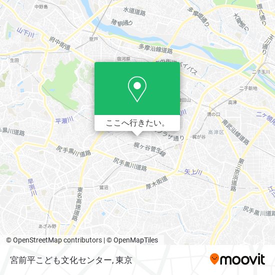 宮前平こども文化センター地図