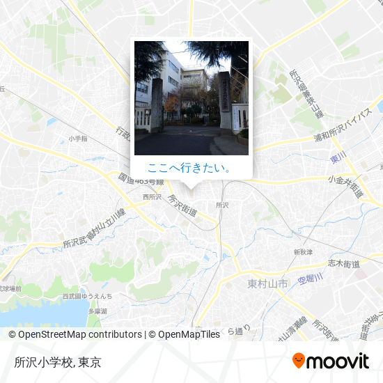 所沢小学校地図