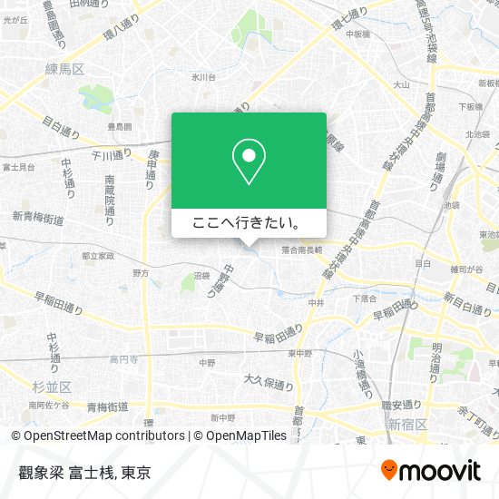 觀象梁 富士桟地図