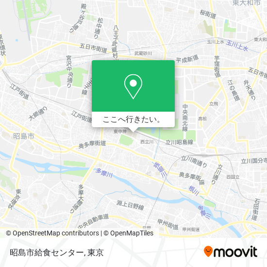 昭島市給食センター地図