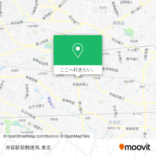 井荻駅前郵便局地図