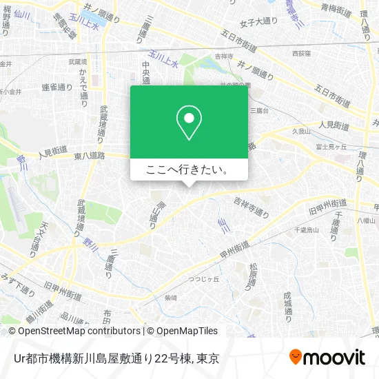 Ur都市機構新川島屋敷通り22号棟地図