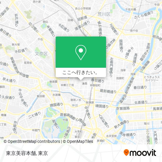 東京美容本舗地図