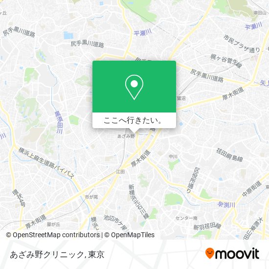 あざみ野クリニック地図