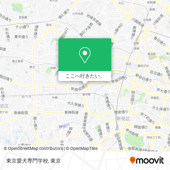 東京愛犬専門学校地図