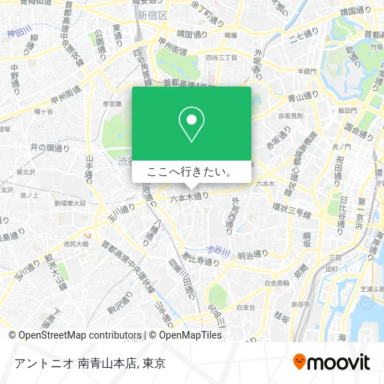 アントニオ 南青山本店地図