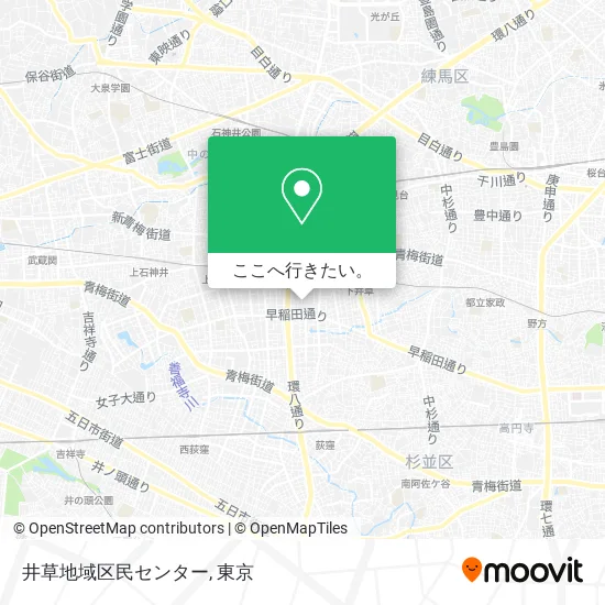 井草地域区民センター地図