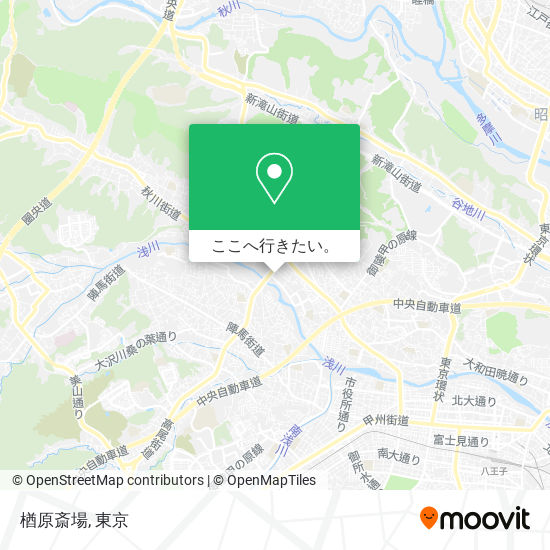 楢原斎場地図