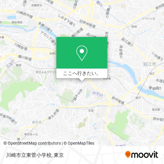 川崎市立東菅小学校地図