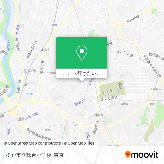 松戸市立稔台小学校地図