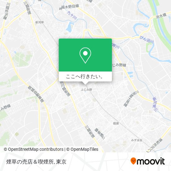 煙草の売店＆喫煙所地図
