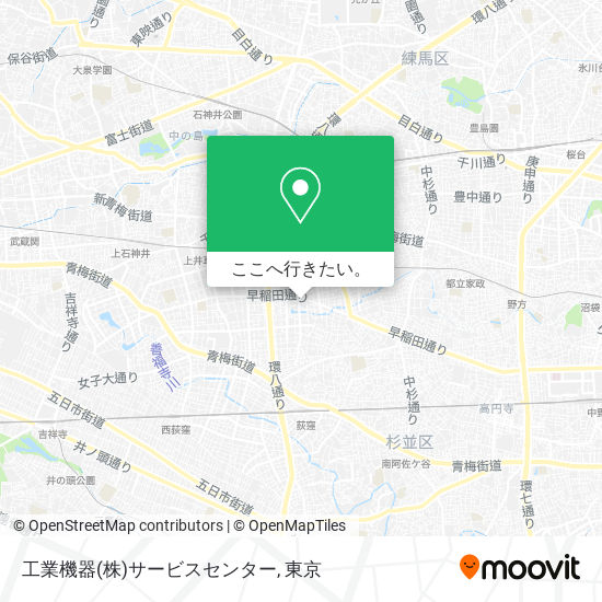 工業機器(株)サービスセンター地図