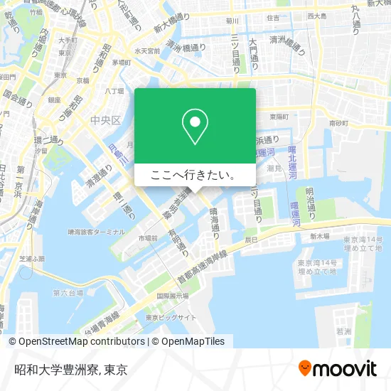昭和大学豊洲寮地図