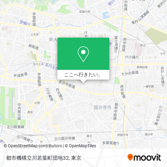 都市機構立川若葉町団地32地図