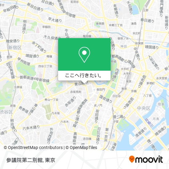 参議院第二別館地図