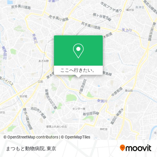 まつもと動物病院地図