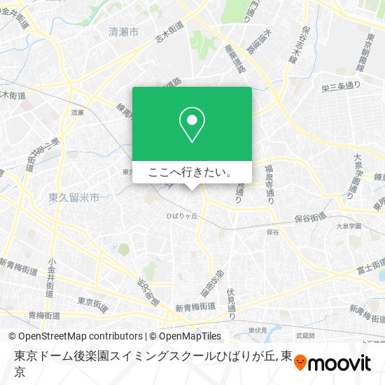 東京ドーム後楽園スイミングスクールひばりが丘地図