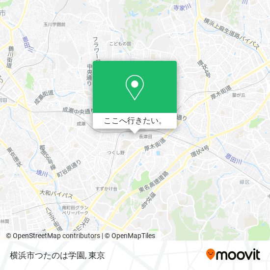 横浜市つたのは学園地図