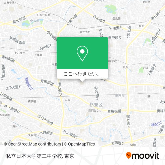 私立日本大学第二中学校地図