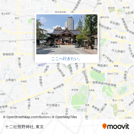 十二社熊野神社地図