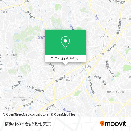 横浜柿の木台郵便局地図
