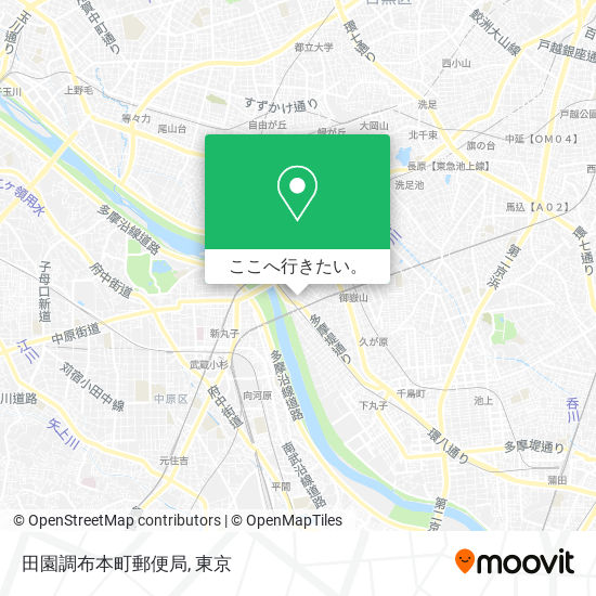 田園調布本町郵便局地図