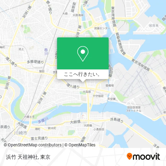 浜竹 天祖神社地図