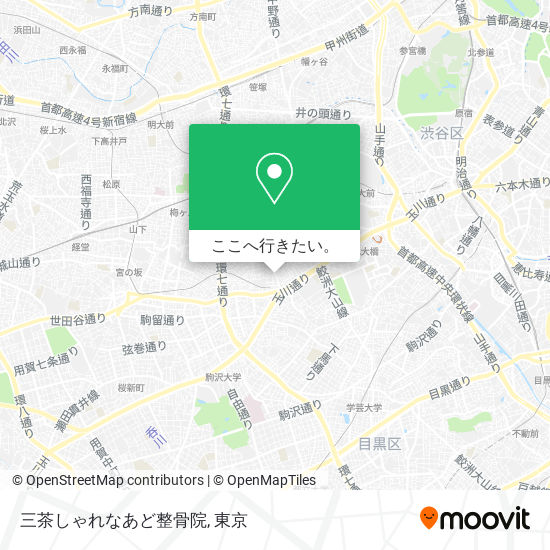 三茶しゃれなあど整骨院地図