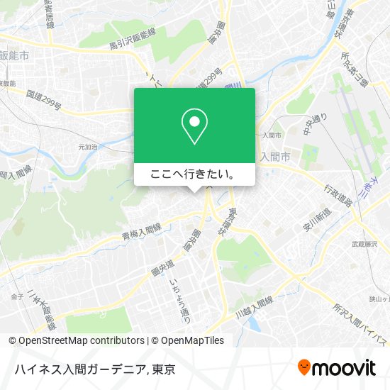 ハイネス入間ガーデニア地図